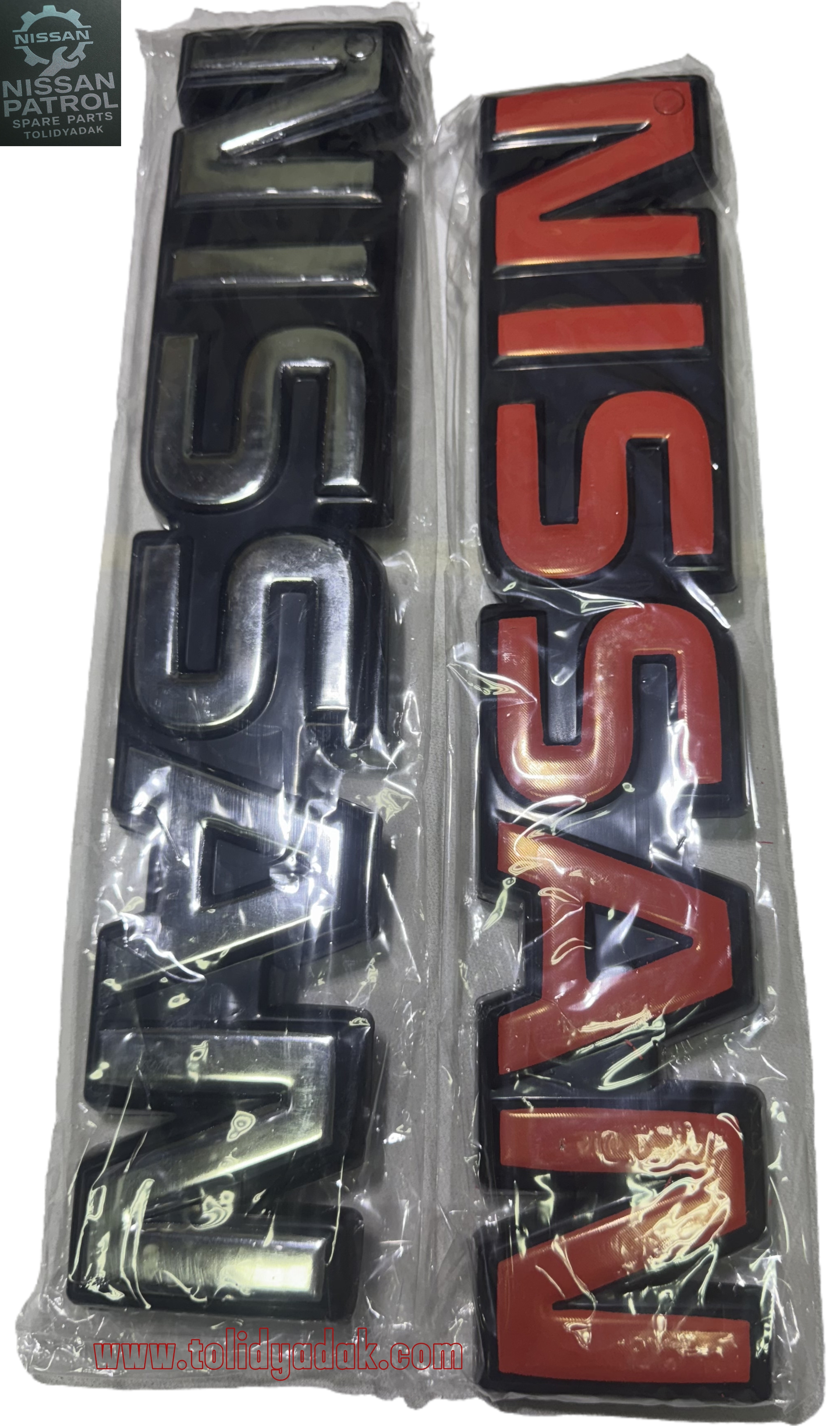 آرم جلو پنجره پاترول